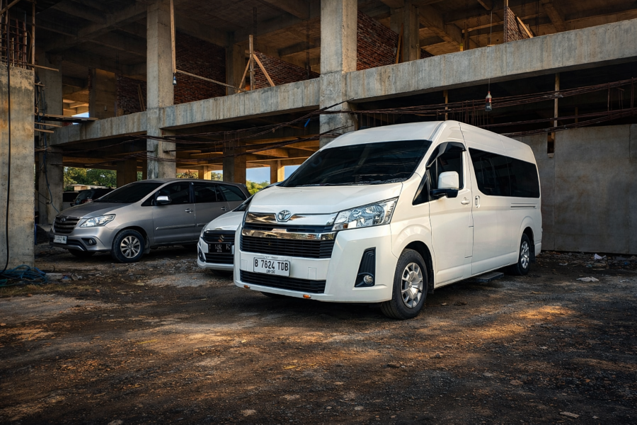 Sewa Hiace Premio SBJ Trans: Keperluan, Kapasitas & Fasilitas