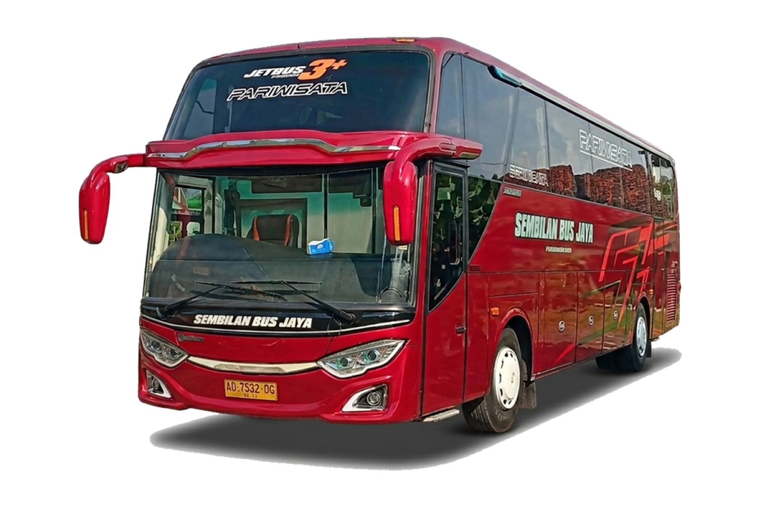 Big Bus Pariwisata 28 Seats Legrest - 28 Seats + Legrest + Toilet + Smoking Room