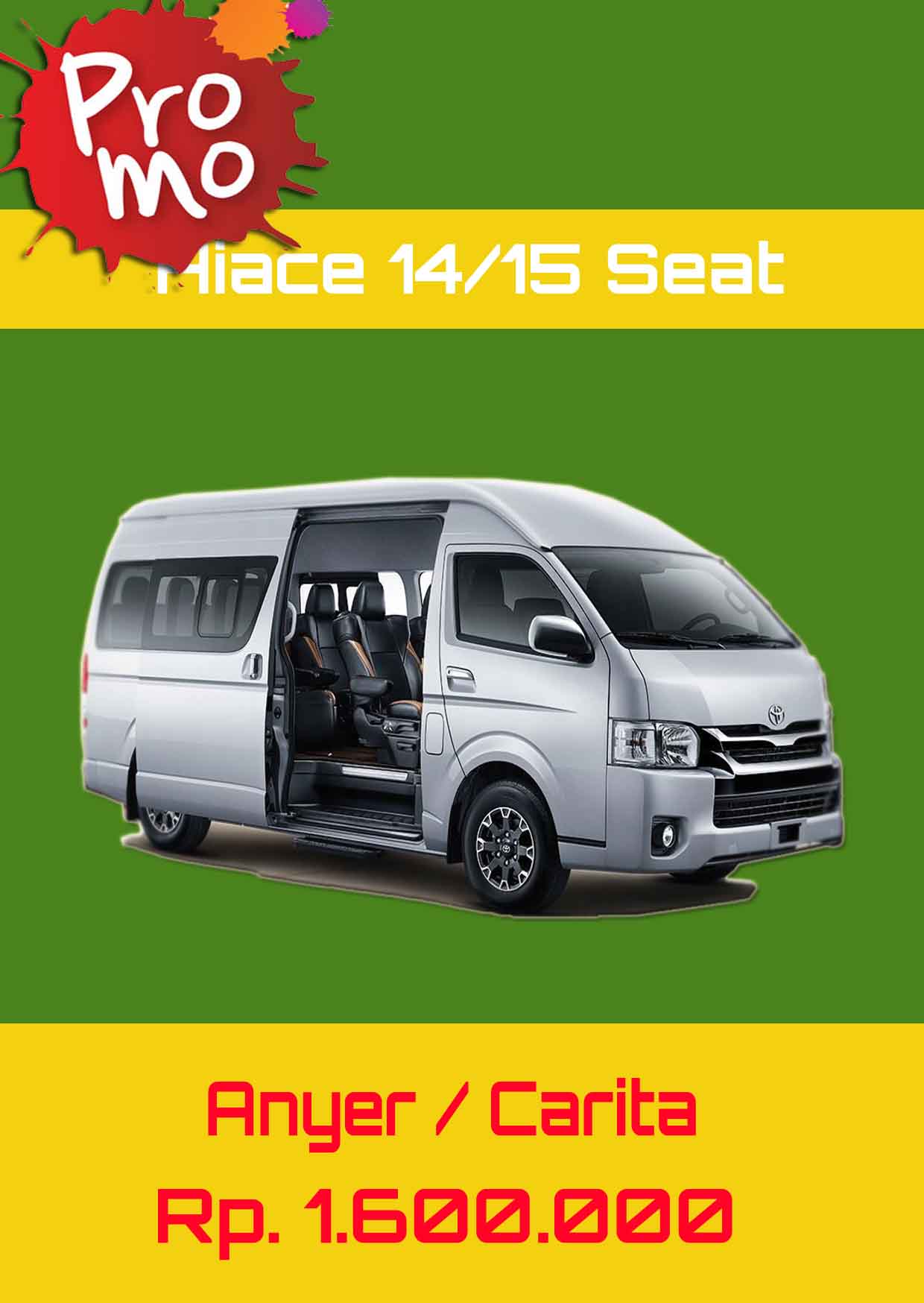 Promo Sewa Hiace Jakarta Murah, Sewa Mobil Hiace Jakarta 14 Seat